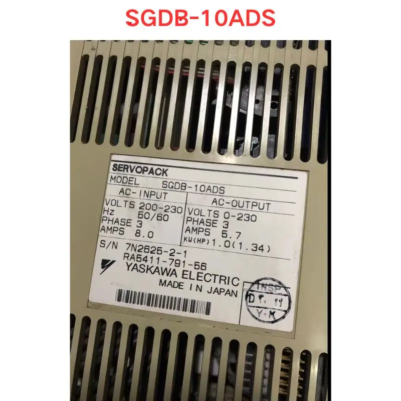 Used OEM disassembled parts SGDB-10ADS Servo driver Functional test OK