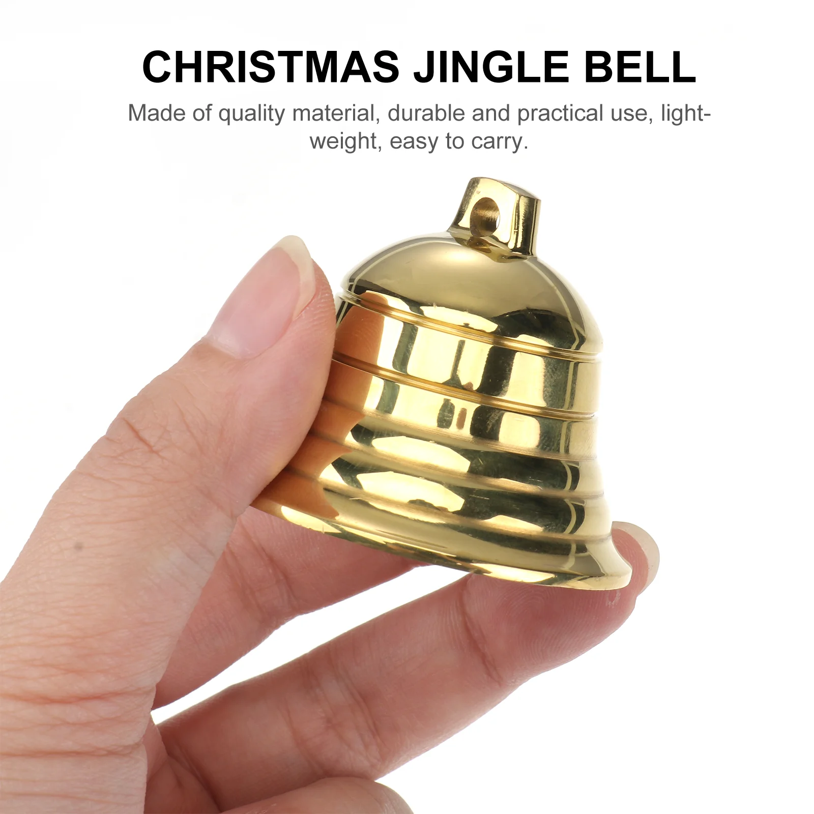 Ring Chime Brass Bell Crafts Christmas Party Decorations Butter Golden Decorative Ball for Wind