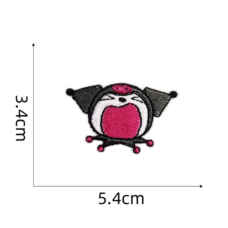 9Pcs/set Cartoon Kuromi Anime mymelody Pochacco Applique For Sew Child Clothes Iron on Embroidery Patch DIY Kwaii Coat Decor