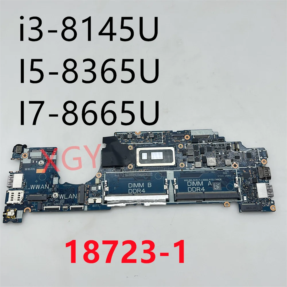 

18723-1 04DMYY 4dmyy 0H69YG H69YG для DELL 5300 материнская плата для ноутбука 2-в-1 i3-8145U I7-8665U CPU 100% Полная работа