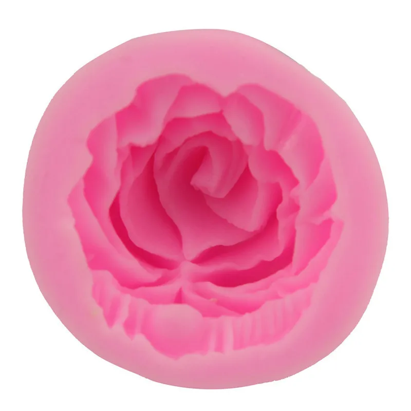 1PCS  Flower Bloom Rose Shape Silicone Fondant Soap 3D Cake Molds Cupcake Jelly Candy Chocolate Decoration Baking Tool Moulds