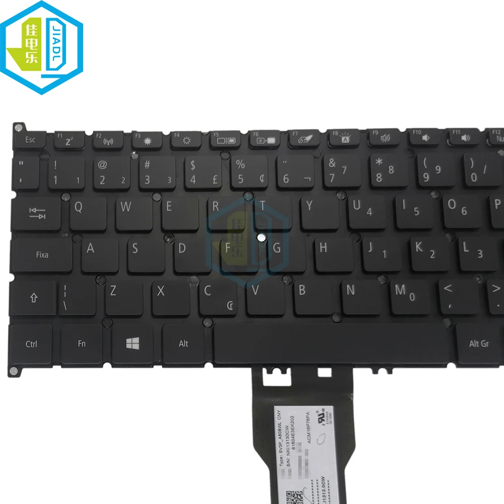 SF314 Brazil Brazilian Keyboard Backlit Portugal Keyboards For Acer Swift SF114-32 SF314-54 SF314-41 SF314-56 56G SV3P-A80BWL