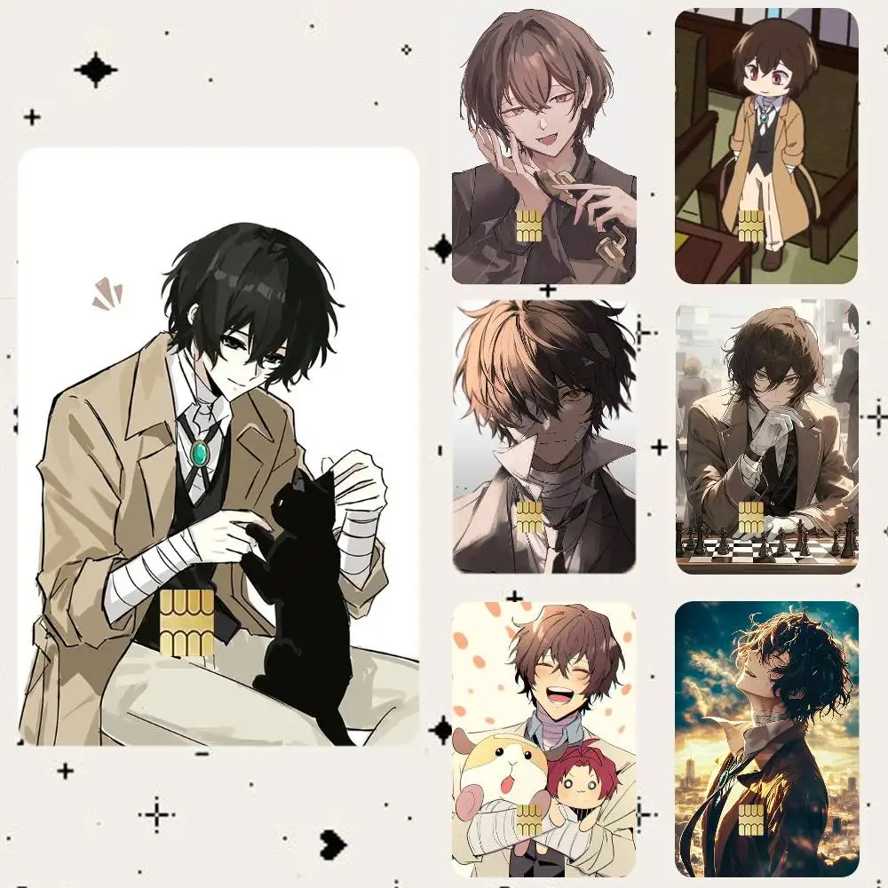 Osamu Dazai  HD Waterproof Card Skins Protective Stickers for Credit Bank Game Cards