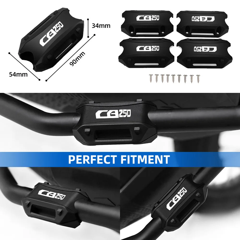 Motorcycle 25mm Bumper Engine Guard Protector Block Crash Bar Decorative For Honda CB250 CB 250 2018 2019 2020 2021 2022 2023 - Image 5