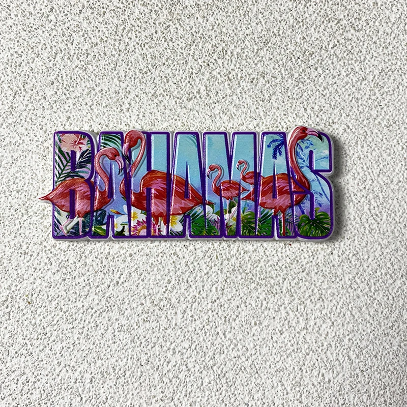 3D磁気ステレオお土産,室内装飾,収集品,工芸品,アルファベット,フラミンゴ,旅行,お土産