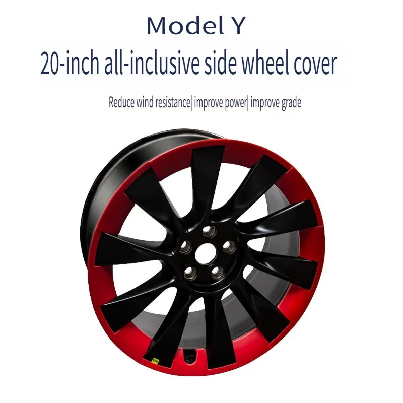 20/21 Inch Wheel Cover Rim Patch For Tesla Model Y 2021-2024 21 Inch Uberturbine Hub Cap Protectors ABS Rim Protector Accessorie