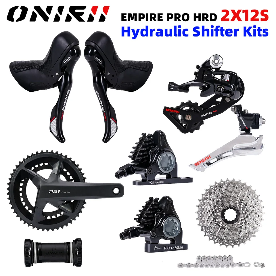 SENSAH HRD Hydraulic Shifter 2x12 Empire PRO Kit Road Transmission