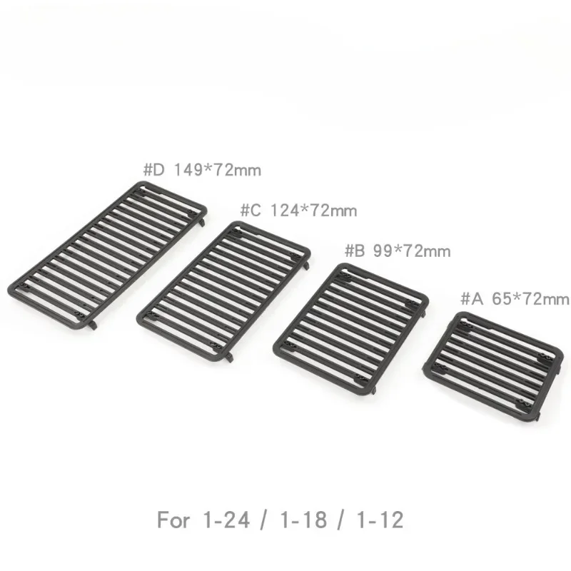 

1/18 1/12 1/24 Roof Rack Platform Luggage Rack for TRX4M SCX24 RC Car Option Parts#A/B/C/D
