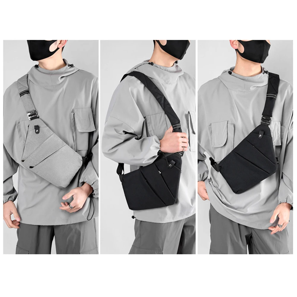 Slim Sling Bag Anti-thief Storage Chest Bags Security Adjustable Strap Nylon Multifunctional Simple Portable for Outdoor Fitness