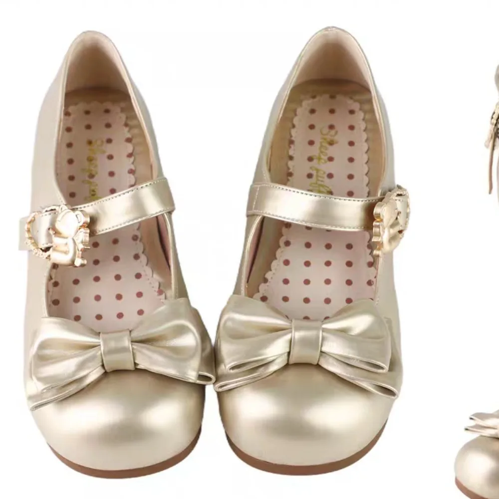 Flats Lolita Platform Damesschoenen Leuke Mary Jane Ronde Kop Schoenen voor Dames Casual Zoete Hoge Hakken Pompen Origineel