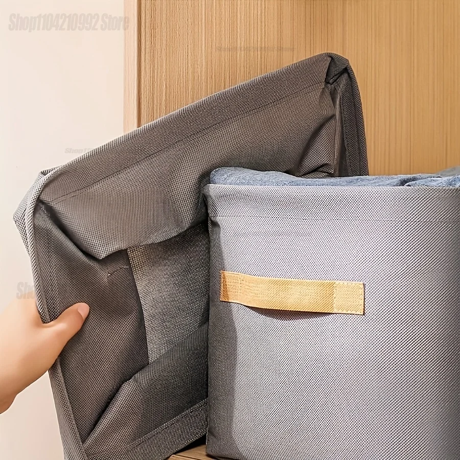Laundry Clothes Organizer Storage Bag Clothes Foldable Clothes Storage Bag Portable Wardrobe Cloth Organizer Storage Box view 4
