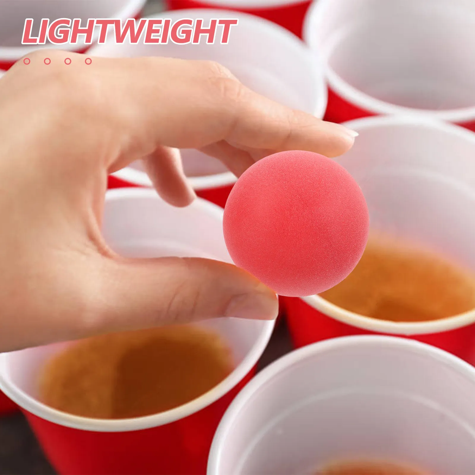50Pcs Plastic Table Tennis Balls 40mm Durable Lightweight for Party Games Pool Ball Activities Carnival Craft Projects
