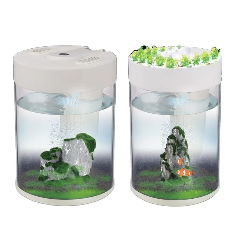 

High quality acrylic forest plant aquarium