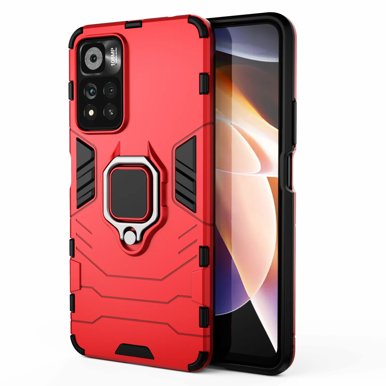 redmy note11 pro case For Xiaomi Redmi Note 11 Pro Case Magnet Car Holder Ring Cover For Xiaomi Redmi Note11 Pro 2021 Note 11 5G