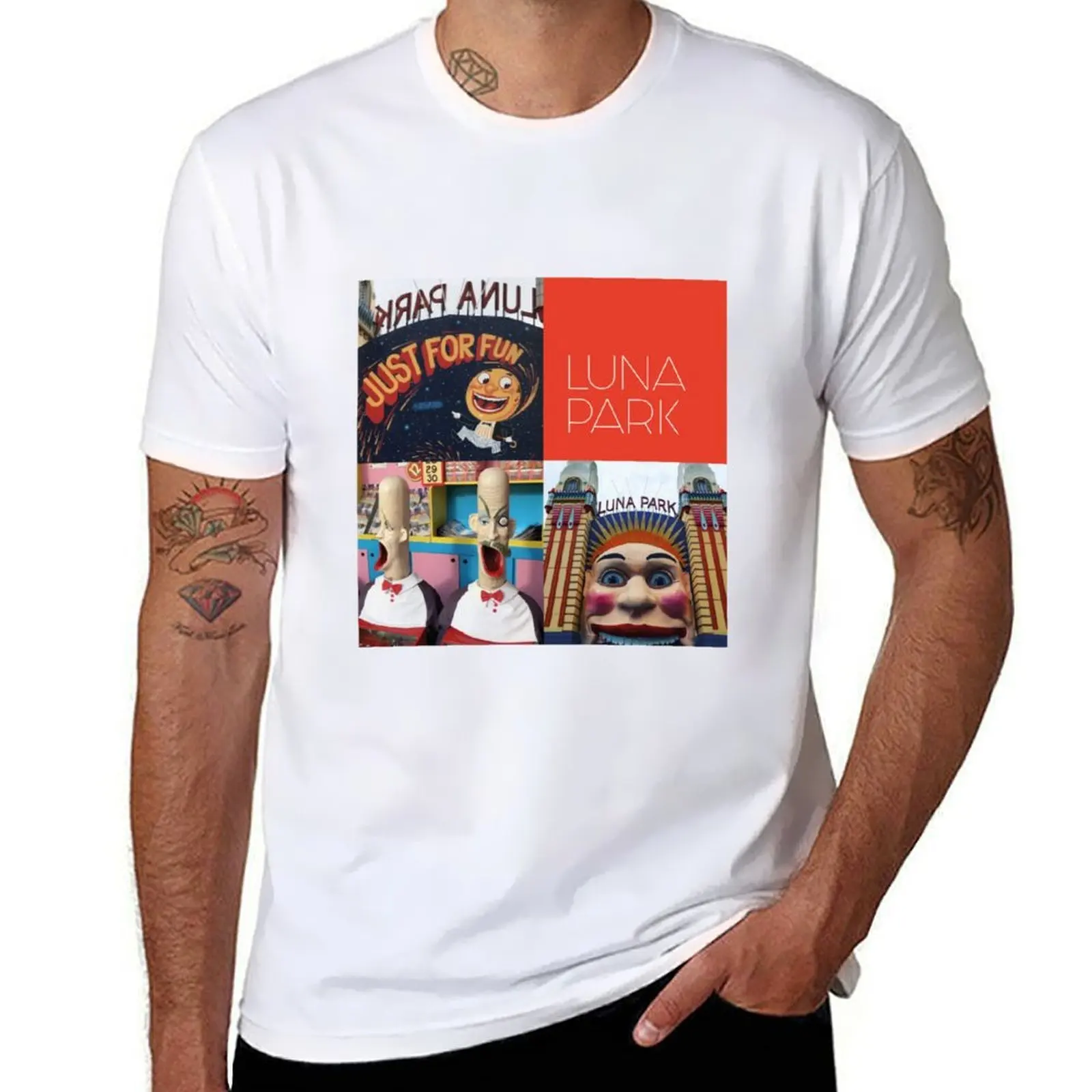 

Luna Park T-Shirt anime t shirts oversize man t shirt heavy cotton T-Shirt