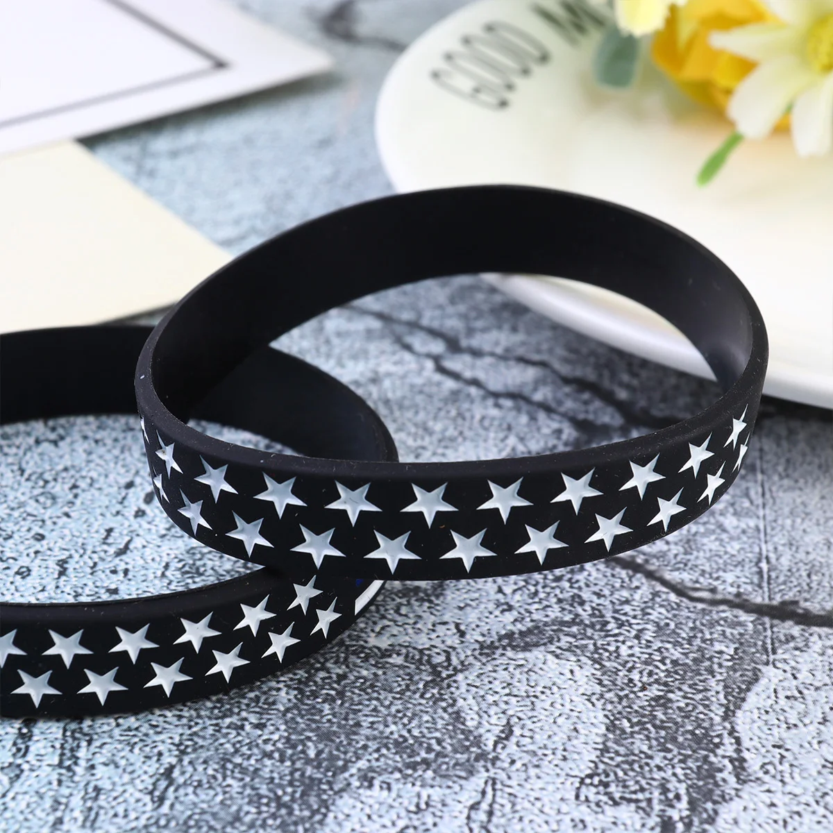 

2 шт., браслет с флагом, материал премиум-класса, простой дизайн для повседневной вечеринки, свадебный подарок, американский день независимости, мемориальный декор своими руками