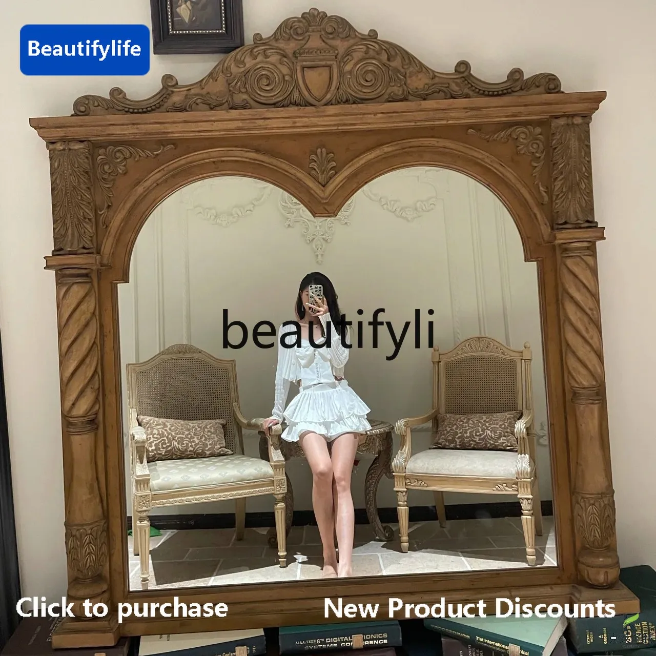 Cqy French Retro Ca… - image