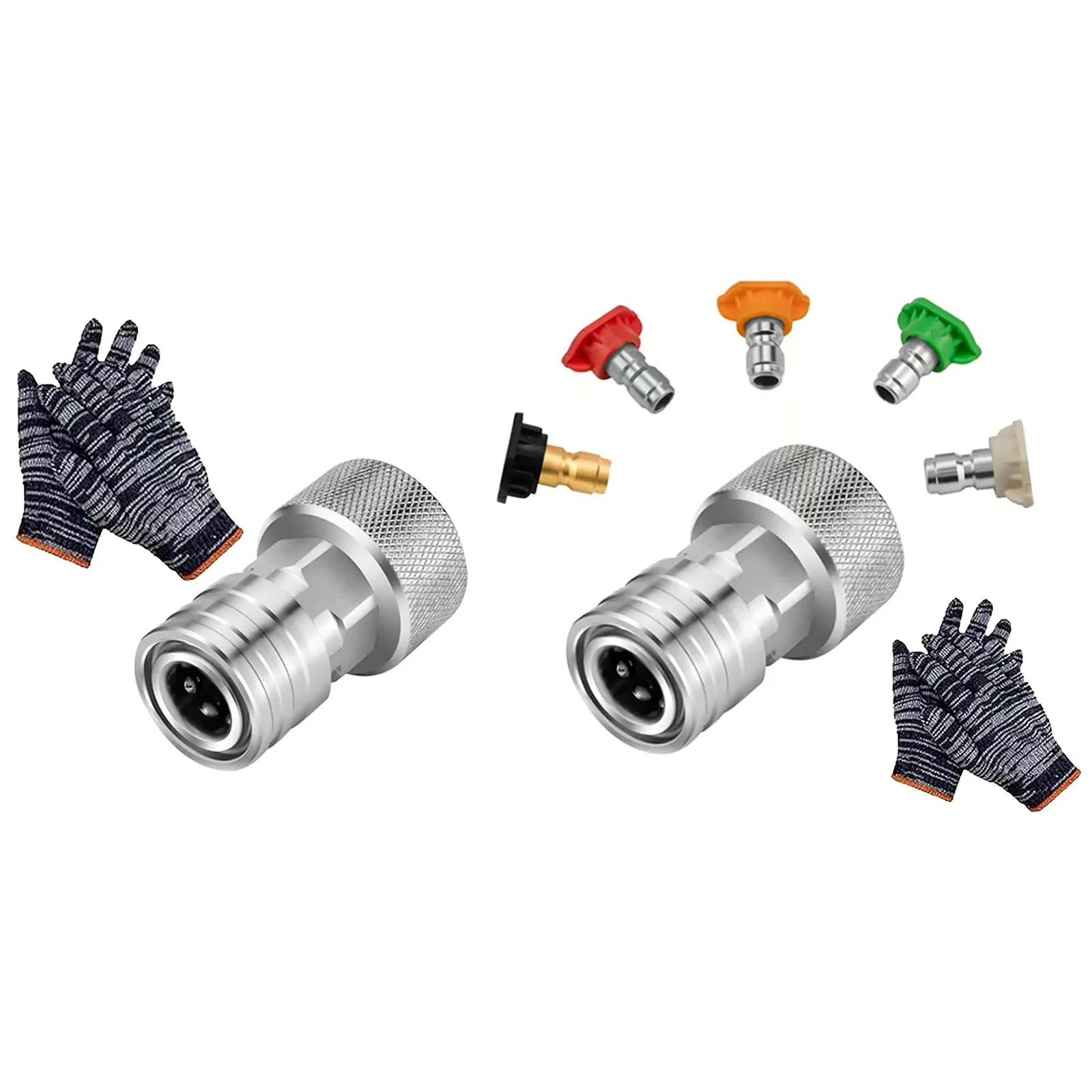 Convert Water Hose To Power Washer Connector Car Washing Nozzle & Hose Attachment for Car Furniture Driveway Cleaning