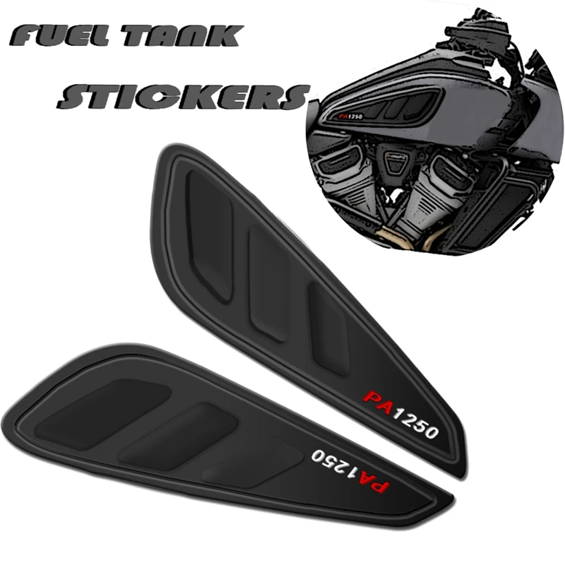 For PAN AMERICA 1250 Motorcycle Non-Slip Side Fuel Tank Stickers Waterproof Pad Rubber Sticker