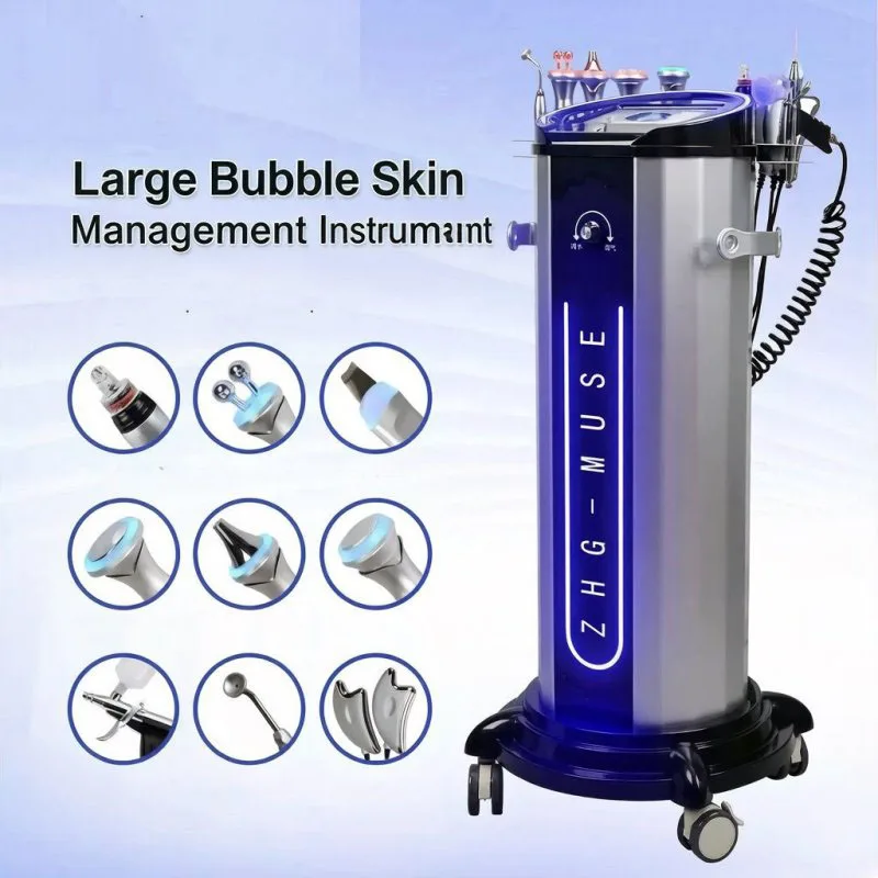 Skin Management Comprehensive Instrument Beauty Silver Brown Small Bubble Oxygen Injection Blackhead Absorption Instrument