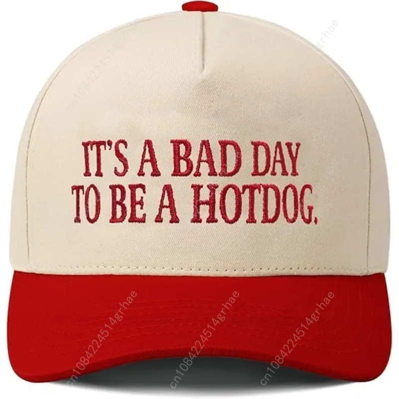 

It's a Bad Day to be a Hotdog.Adjustable hat Double-Color Baseball Cap Adjustable Embroidered Baseball caps Outdoor Hats