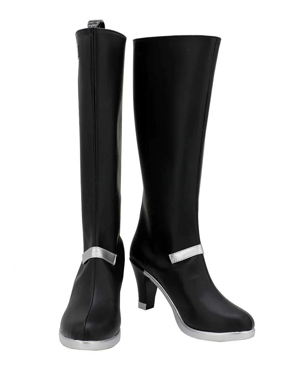 Arknights 빛나는 코스프레 신발 블랙 하이힐 신발 맞춤 제작