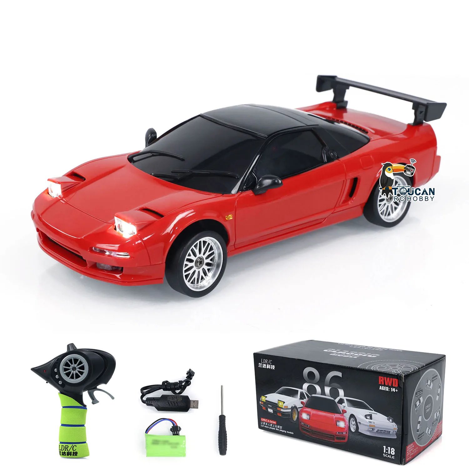 RTR LDRC LD1803 2WD RC Drift Car 1:18 Wireless Control Racing Vehicles Gyroscope Model Ready to play Toy Gifts for Boys