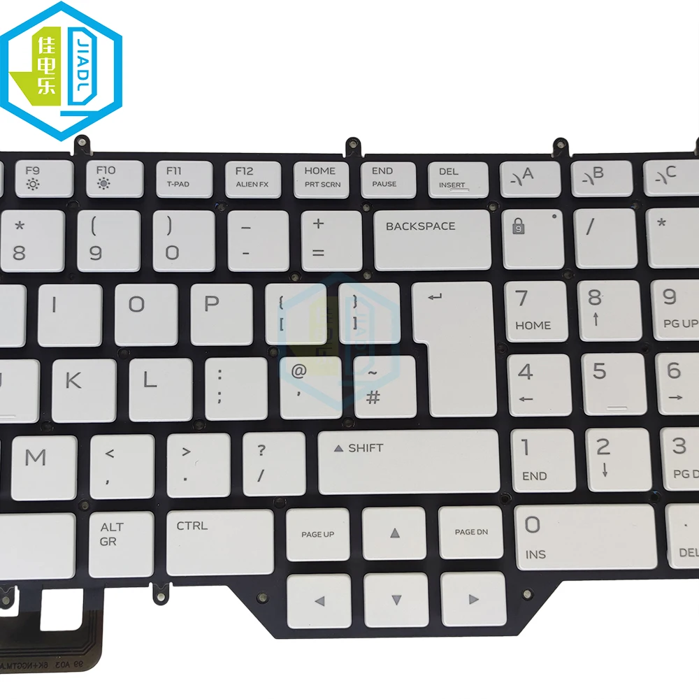 UK RGB Colorful Backlit Keyboard For Dell For Alienware Area 51M R2 M17 R2 R3 A51M P38E P79F 0J1HF5 J1HF5 Replacement Keyboards