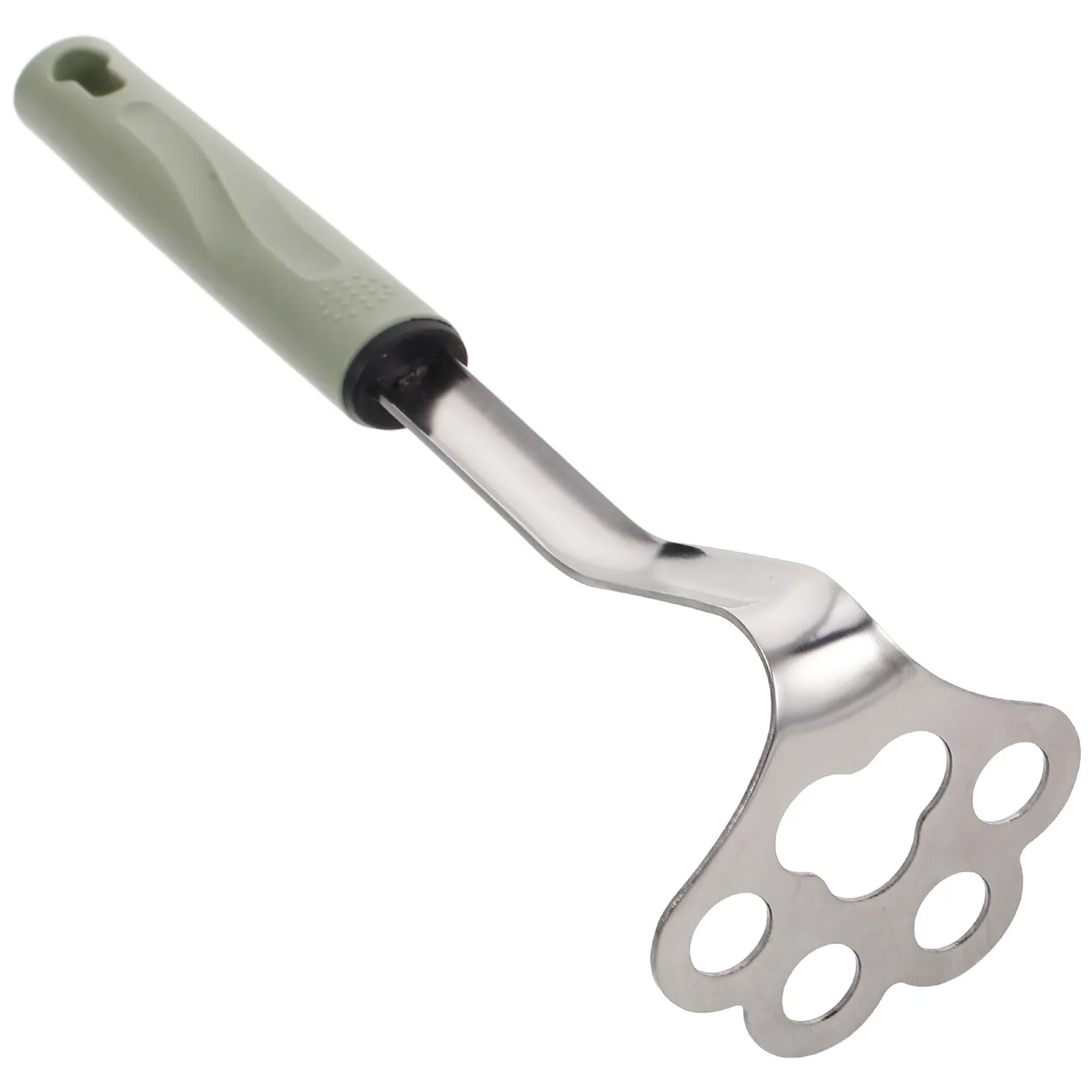 Stainless Steel Potato Masher Mini Avocado Masher Cat Paw Design Non Slip Handle Bean Potato Crusher Food Presser Kitchen Tool