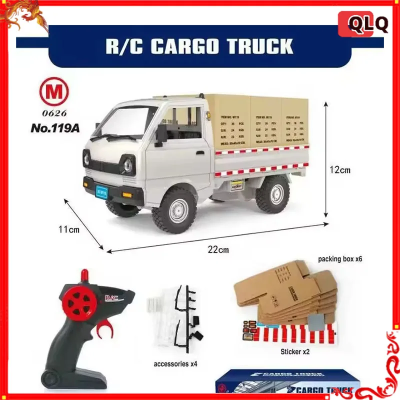 1:16 Wpl D12 Rc Auto Simulation Drift Klettern Lkw Led Licht Fracht Rc Elektrische Spielzeug Fernbedienung Auto Modell Geburtstag Geschenk
