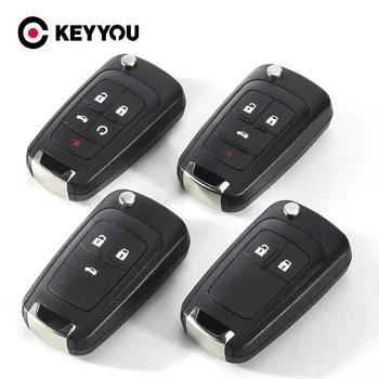 KEYYOU 2 לחצן Flip מתקפל רכב מרחוק מפתח Case shell Fit עבור ווקסהול אופל Insignia אסטרה J מוקה אדם מפל קארל Zafira C