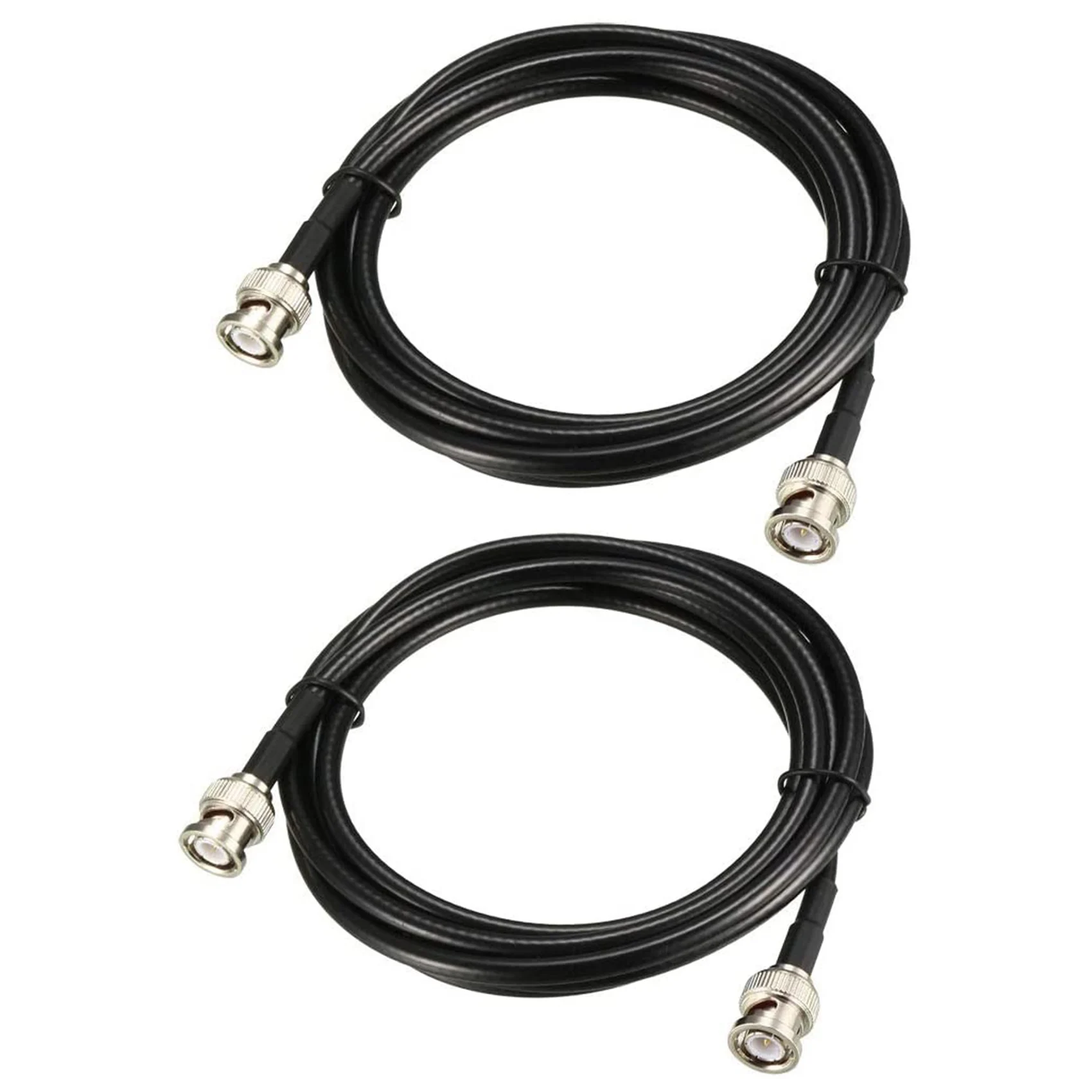 A34M-RG58 Coaxial Cable With BNC Male To BNC Male Connectors 50 Ohm 6 Ft 2Pcs