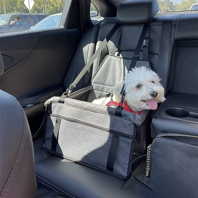 Premium Dog/Cat Car Seat Cushion Hanging Bag Travel Dog Car Seat for Small to Medium Dog Cats Dog Travel Cage Accessories