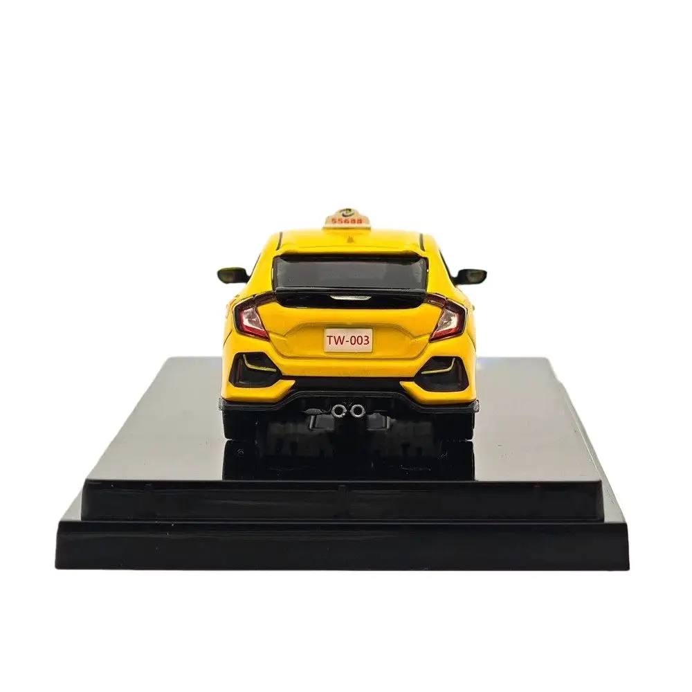 Hobby HJ64, Modelo a Escala 1/64 del Taxi Deportivo Hatchback FK7, HJ642018AT, Amarillo, Auto de Metal Fundido a Presión, Miniatura de Juguete, Colección de Modelos de Vehículos