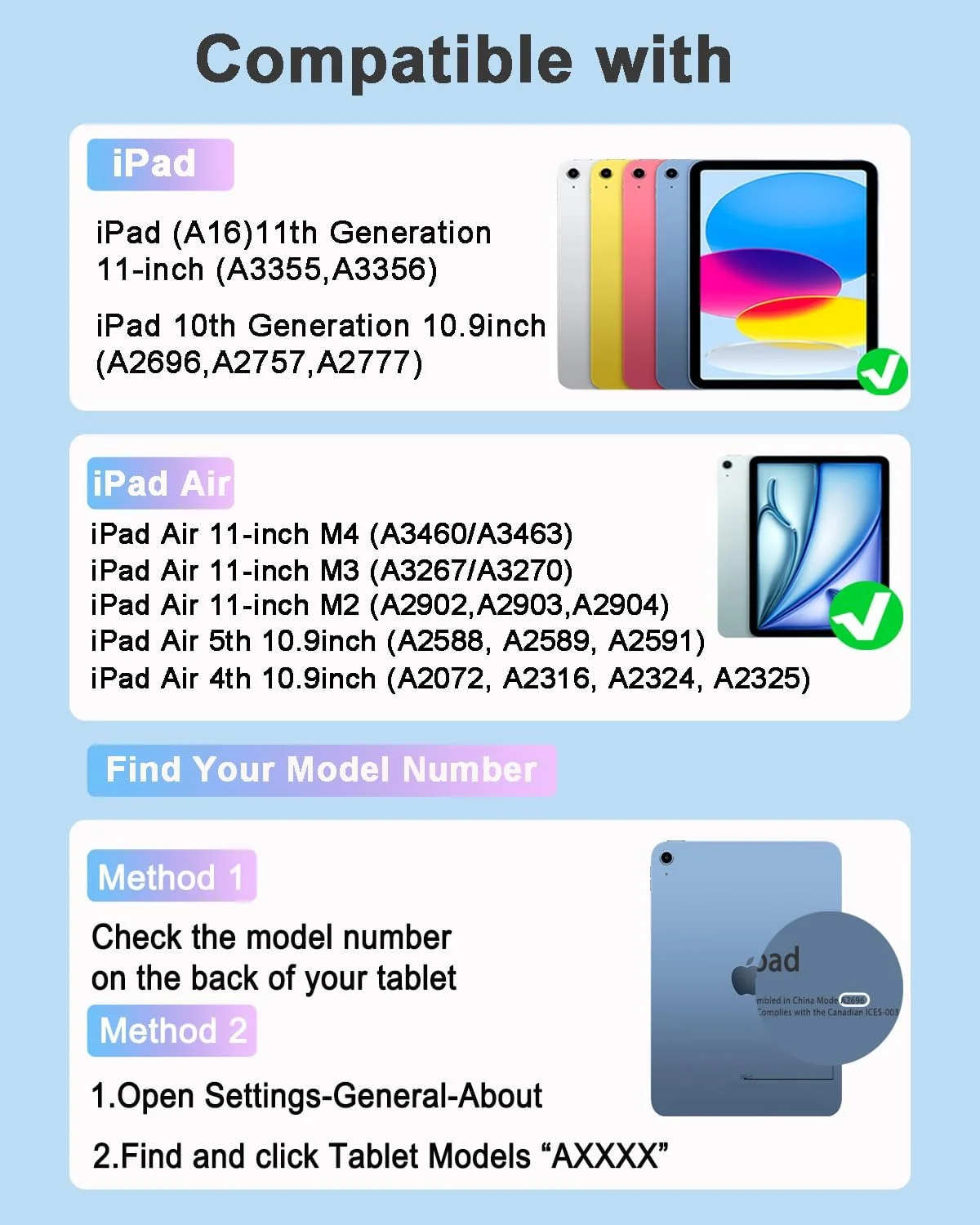 Case Keyboard Mouse Pencil for iPad 2025 11th Generation 11-inch A16 2022 10th Gen 10.9 Air4 Air5 Air 11 M4 M3 M2 Air 4th 5th