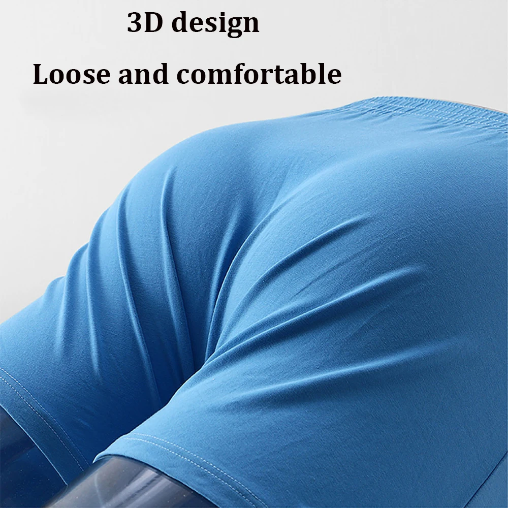 3PCS/Pack M-3XL High Quality 100% Cotton Sleepwear 3D Crotch Underwear Man Breathable Pajama Pants Elastic Waist Men\'s Panties