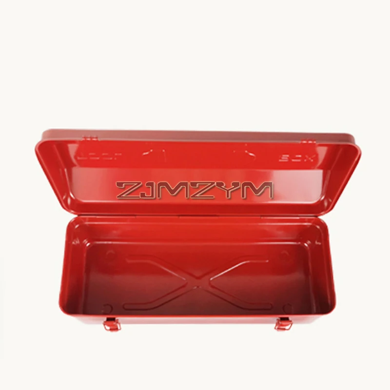 Portable Metal Tool Box Heavy Duty Tool Organizer Box Iron Sheet Toolbox Tool Storage Case Lockable Tool Box 540x210x190mm