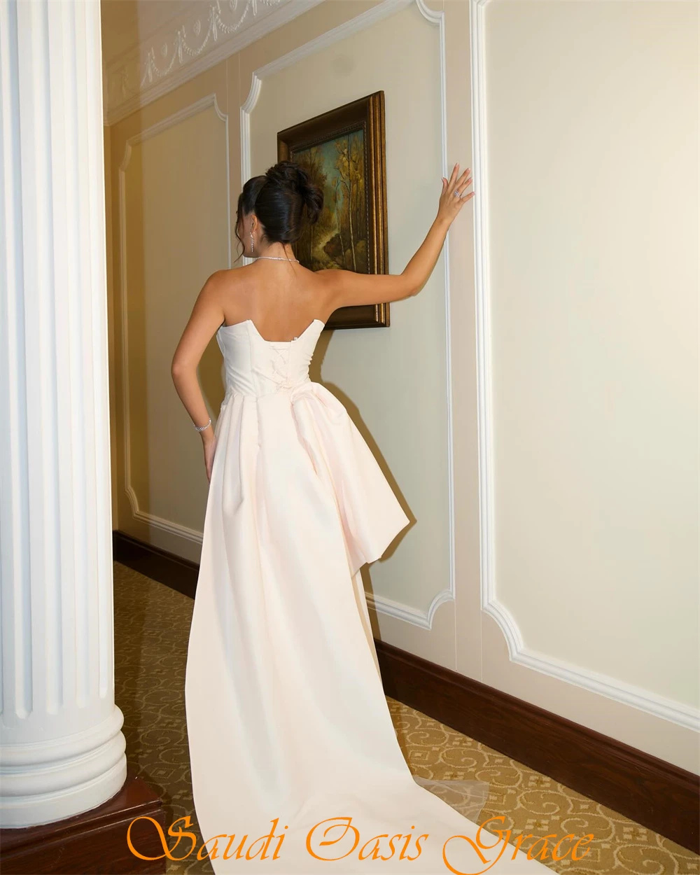 تخصيص بسيط البيج الساتان مساء اللباس الرسمي الحبيب أكمام فساتين المشاهير مثير حورية البحر قطار المحكمة حزب فساتين