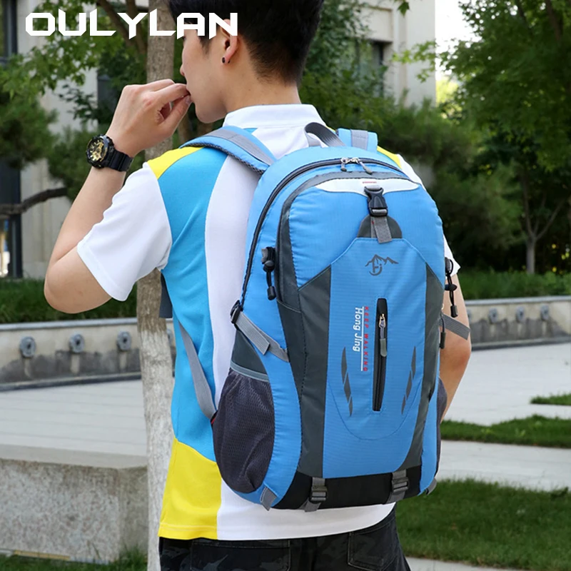 Men Backpack Sports Hiking Backpacks Climbing Travel Bags Quality Nylon Waterproof Women Outdoor Camping Backpack Man School Bag