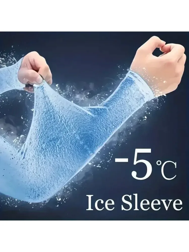 AliExpress NONE Cooling Arm Covers for Men and Women Summer Sun Protection Sunshade Ice Silk Sleeves for Cycling Outdoor Sports Golf 1 Pair