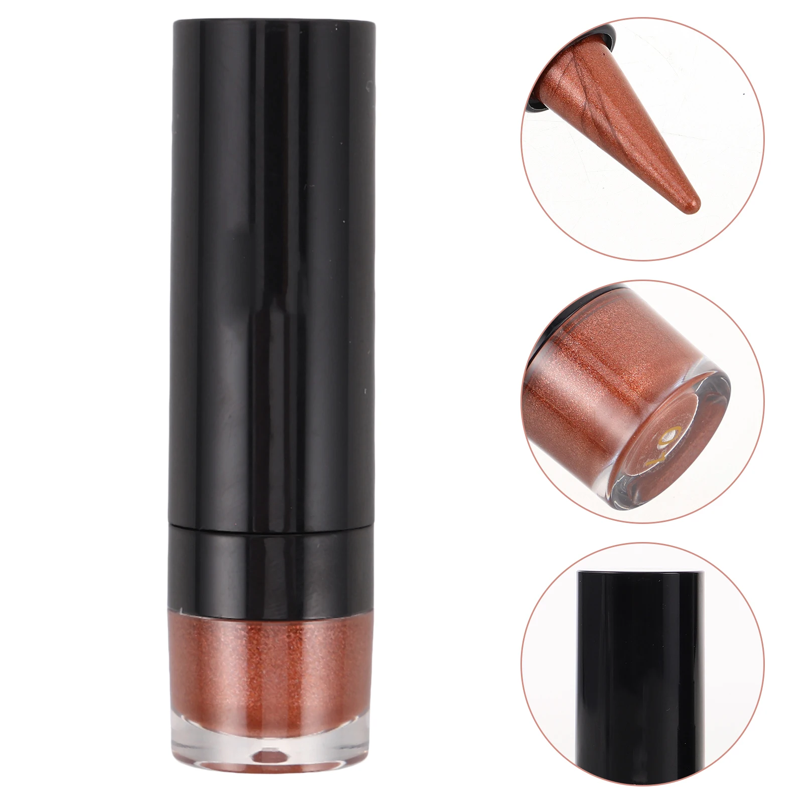 

Multipurpose Pearlescent Lipstick Glitter Liner Eye Shadow Makeup Brown Shimmering Precision Tip Suitable All Skin Tones
