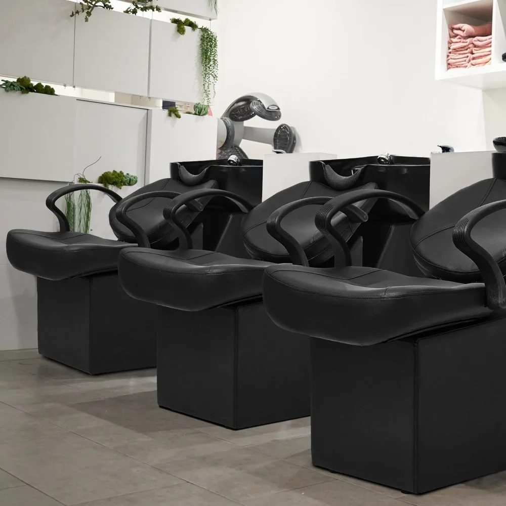 

ABS Plastic Shampoo Bowl Chair – Barber Backwash Chair, Hair Washing Station for Spa & Beauty Salon