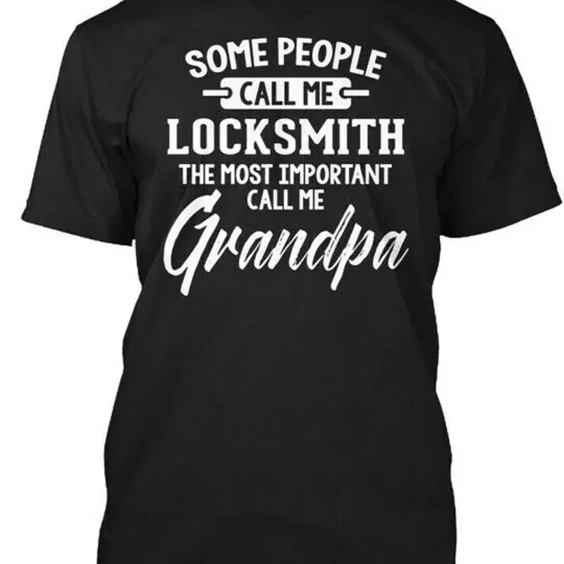 Gift For Locksmith Grandpa Fathers Day Present T Shirt Made in USA Size S to 5XL