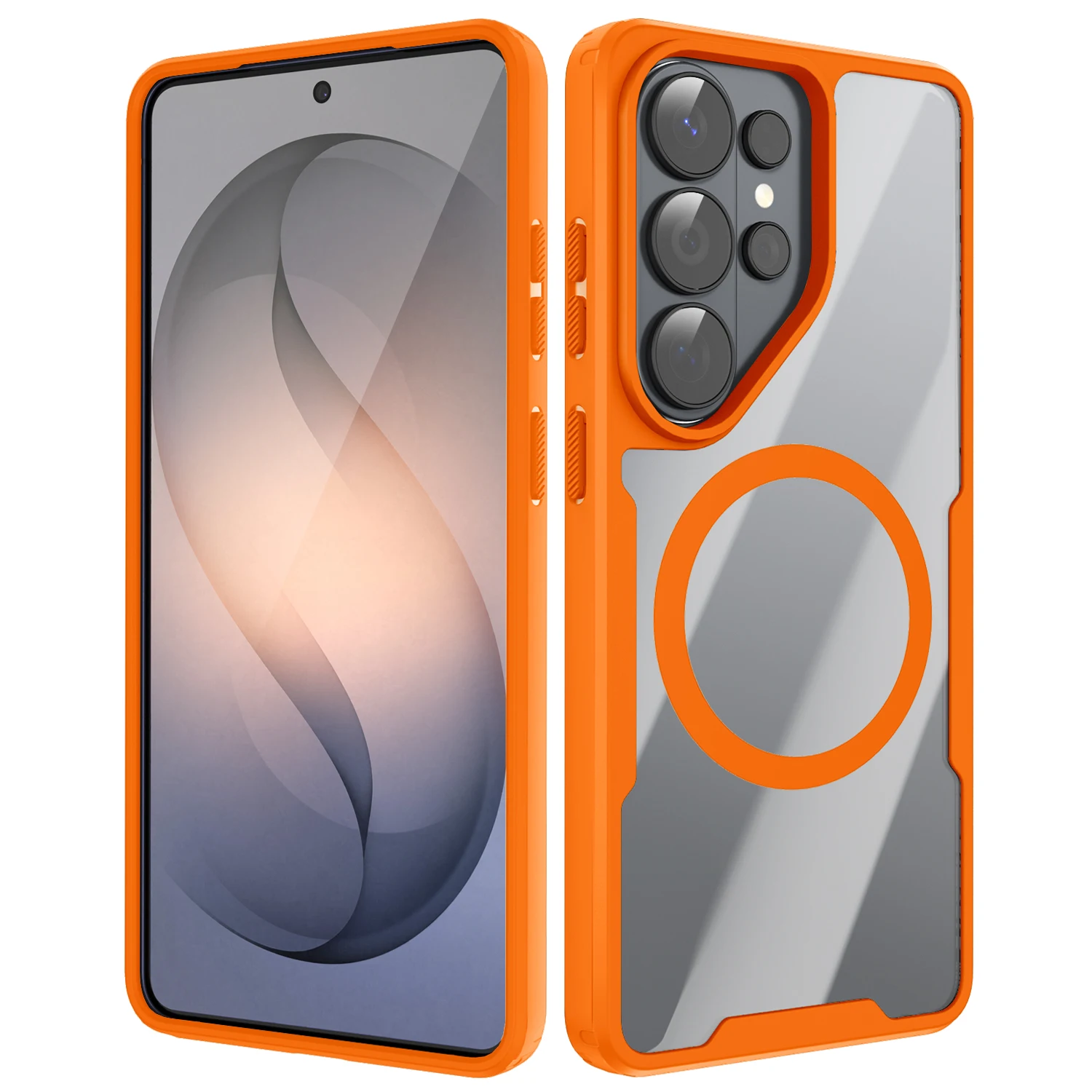 Luxury Translucent Magnetic Phone Case For Samsung Galaxy S26 S25 S24 S26 Ultra Plus S26+ A17 A16 A15 A14 A26 A36 A56 Back Cover