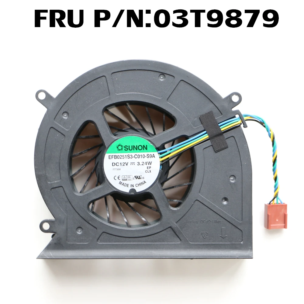 SUNON EFB0251S3-C010-S9A For Lenovo ThinkCentre M72z M73z CPU Cooling Fan FRU P/N:03T9879 11S31506588000  023.10012.0011