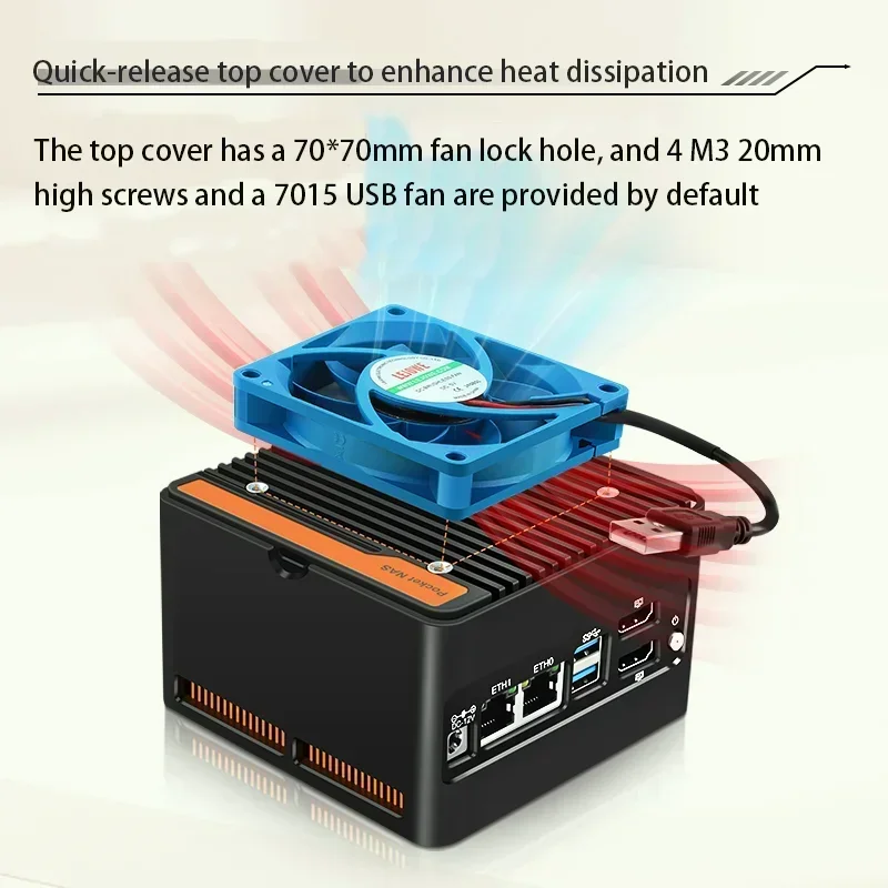 CWWK Pocket NAS X86-P5 N305 4*NVMe NAS server based on X86-P5 12th Generation N100/i3-N305 DDR5 4800MHz