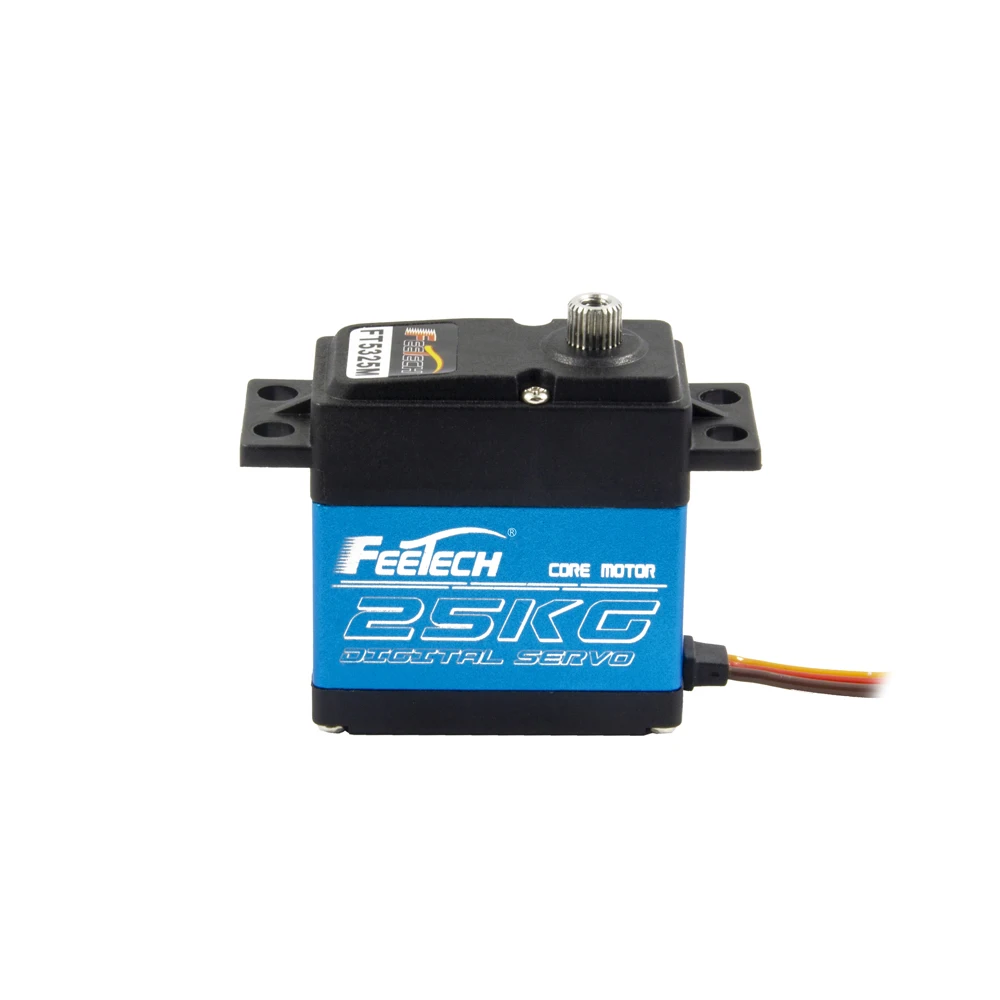 เซอร์โวมอเตอร์ Feetech รุ่น FT5325mM 180 องศา 25 กิโลกรัม เกียร์เหล็ก ดิจิตอล มาตรฐาน สำหรับรถบังคับวิทยุและหุ่นยนต์
