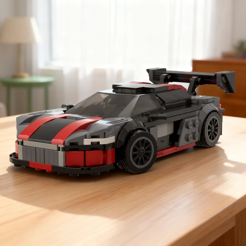 

339 деталей MOC Audi R8 LMS City Champions: Набор для сборки модели, креативный подарок, декор для демонстрации, премиум-класс, для взрослых и детей, настольный конструктор