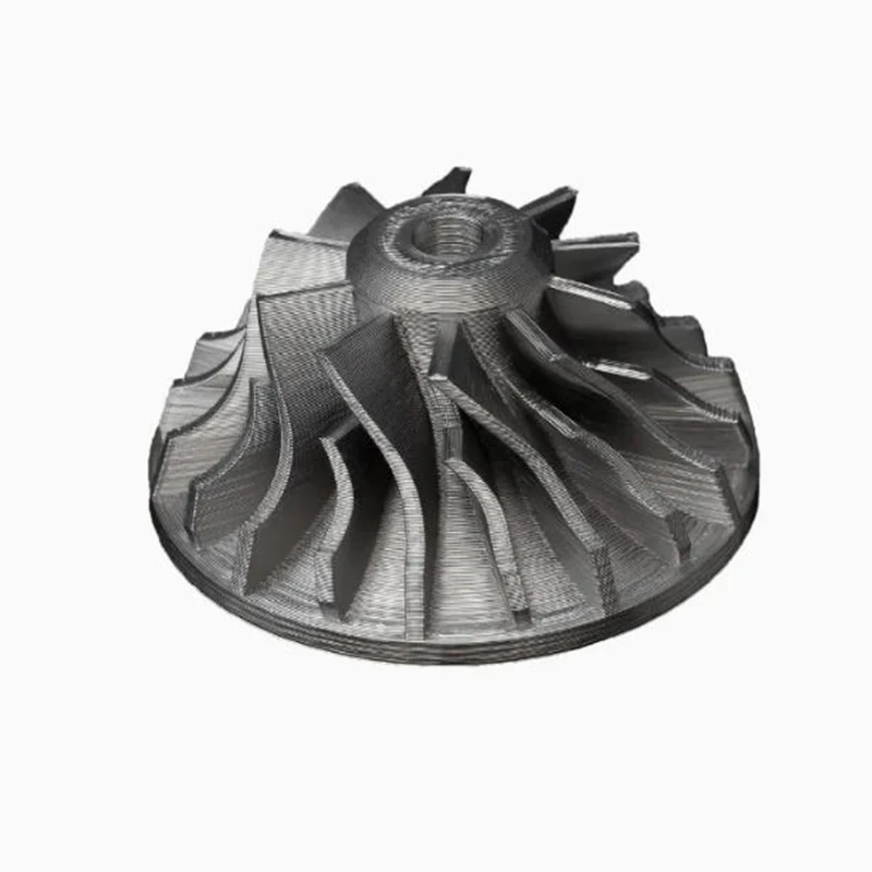 

3D Printed Metal Radial Blade Mechanical Turbine Components Micro Machining Broaching Rapid Prototyping Service Metal Material