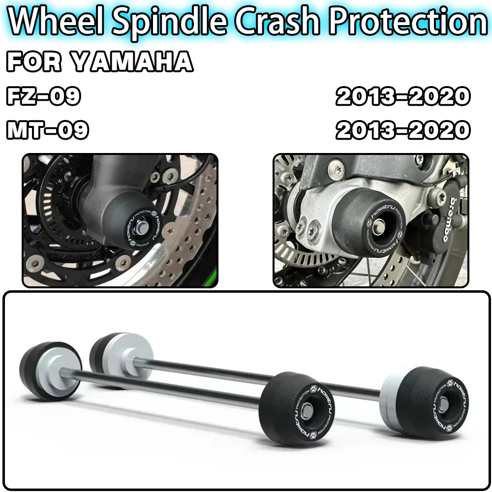 

For YAMAHA FZ-09 MT-09 / SP / Street Rally 2013-2020 Motorcycle accessories Front Rear Wheel Spindle Crash Protection